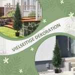 Artificial Cypress Plant, 120cm UV-resistant Tree, Green