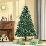 Artificial Christmas Tree 180cm Pine, Cones & Snow, Green