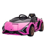 Lamborghini Children's Electric Car with Remote Control, 3-5 km/h for Ages 3-5, Pink