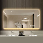 Frameless LED Bathroom Mirror 60x120cm - Anti-Fog Dimmable Glass