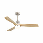 Ceiling Fan 52-Inch Dimmable LED 6-Speed Reversible DC Motor Remote Control Wooden Blades