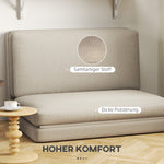 3-in-1 Folding Sofa Bed, Velvet Upholstered with Storage, Beige