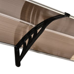 Front Door Canopy, Polycarbonate, Brown