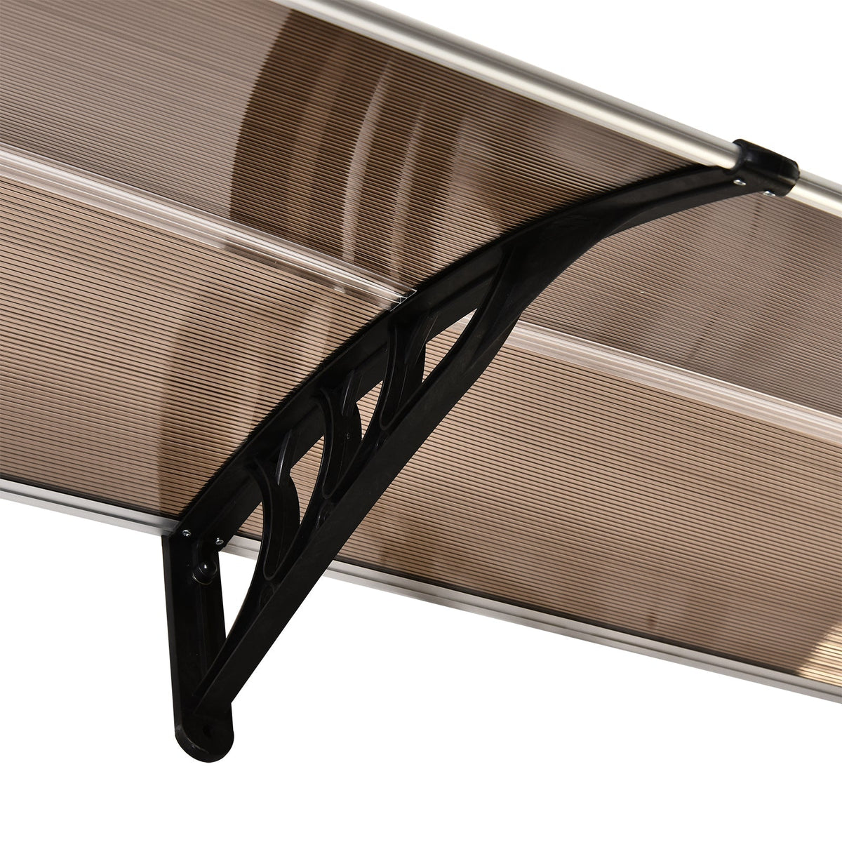 Front Door Canopy, Polycarbonate, Brown