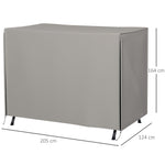 Garden Swing Cover, Protective, Waterproof, Sun Protection, Oxford Grey