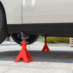 Jack Stand 3 Ton, 2 Pieces, Adjustable, Red