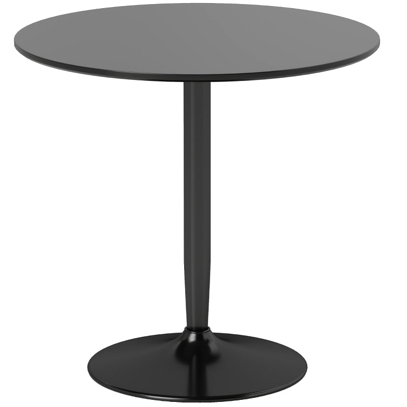 Dining Table Round Ø80 cm 2-Seater Non-Slip - Black