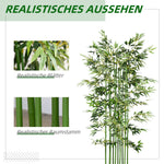 Artificial Bamboo, 180 cm Plant, Pinewood Pot, Green