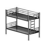 Children's Bunk Bed 90x200cm Convertible to 2 Beds, Black