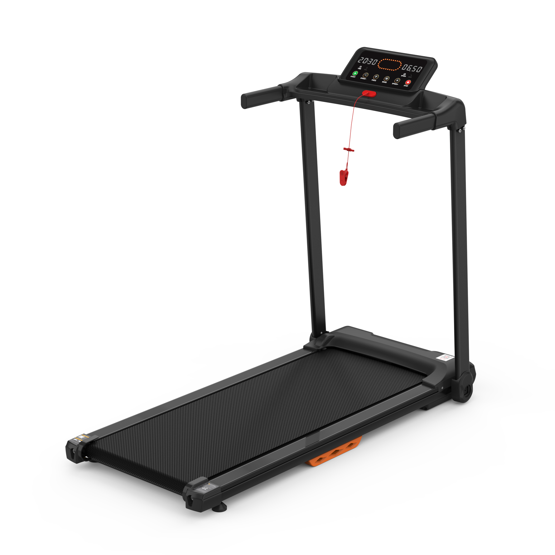 Treadmill Foldable LED Max 120kg 12km/h Tablet Holder