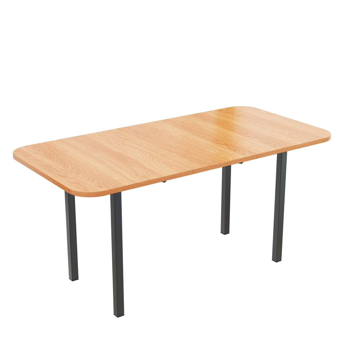 Classic Dining Table Extendable 120-160 cm 4-6 Seater - Natural Wood Finish