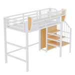 Upholstered Bed 160x200 cm with LED, Storage & USB, Grey PU