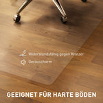 Floor Protection Mat, Non-Slip 1.5mm Thick 120x120cm, Transparent