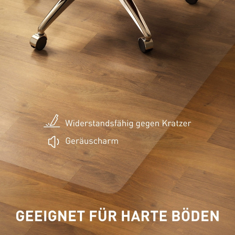 Floor Protection Mat, Non-Slip 1.5mm Thick 120x120cm, Transparent