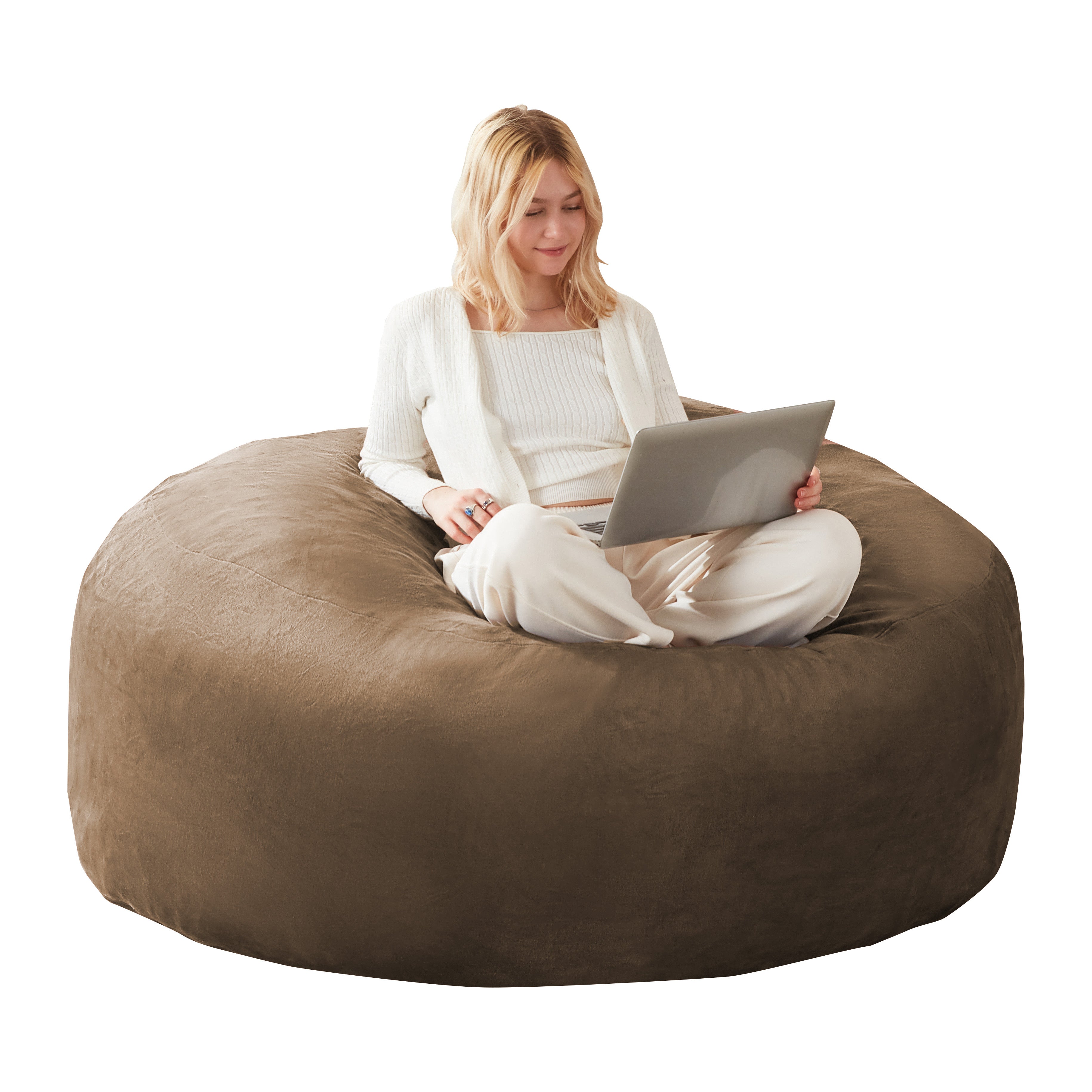 6FT Bean Bag Chair Sofa for Adults, Soft Comfortable Reading Chair