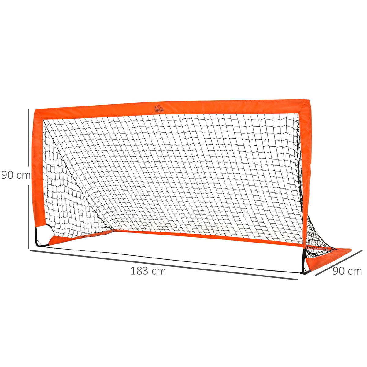 Football Goals, Foldable Mini Metal with Oxford Fabric, Orange