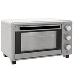 Small Oven 21L 100°C-230°C 3 Cooking Modes Stainless Steel Silver