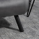 Sofa Bed, Storage Function Velvet Back Cushions, Dark Grey (102x73x81 cm)