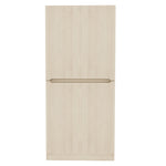 Wardrobe Double Door 70x40x170cm Storage Compartment, Wood Color