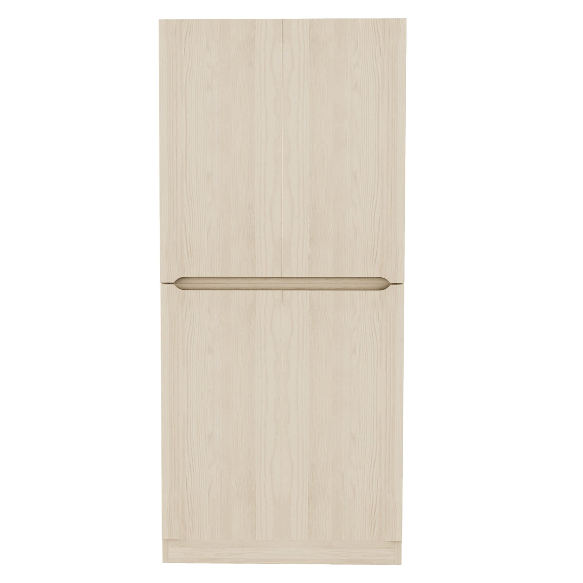 Wardrobe Double Door 70x40x170cm Storage Compartment, Wood Color