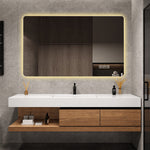 LED Bathroom Mirror 60x100 cm - Backlit Dimmable HD Silver Glass