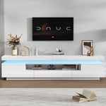 TV Stand 175cm 2 L-Shaped Cabinets LED High-Gloss