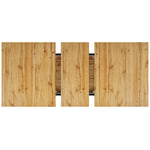 Extendable Dining Table with Wing-Shaped Legs, 120-160 cm, Wood Look