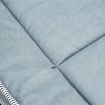 Camping Bed Folding with Pillow, Side Pocket, 150kg, Light Grey