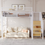 Upholstered Bed 160x200 cm with LED, Storage & USB, Grey PU