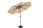 Outdoor Umbrella 14.8 Ft Double Sided Rectangular Large with Crank, Khaki