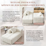 Chaise Longue Sofa, Comfortable No Assembly Side Pockets, Beige