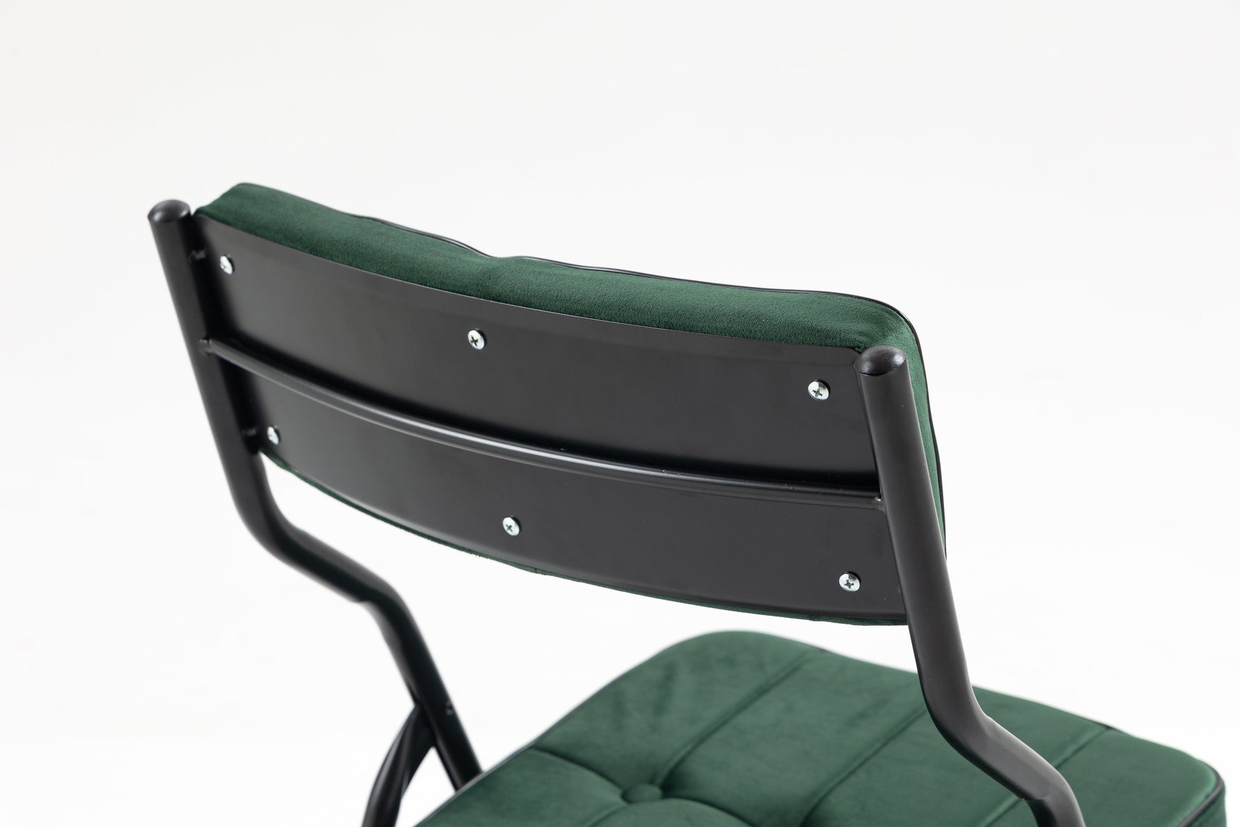 Padded Folding Chairs, 2 Pack with Cushion and Upholstered Seat, Green
