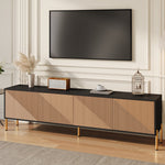 TV Cabinet Modern Low 179cm Color-Block Design