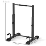 SPORTNOW Dip Bar Dip Station, 540 kg Capacity, Height Adjustable, Steel