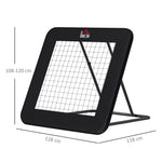 Football Goal Foldable Rebounder 5-level Adjustable Multi-sports