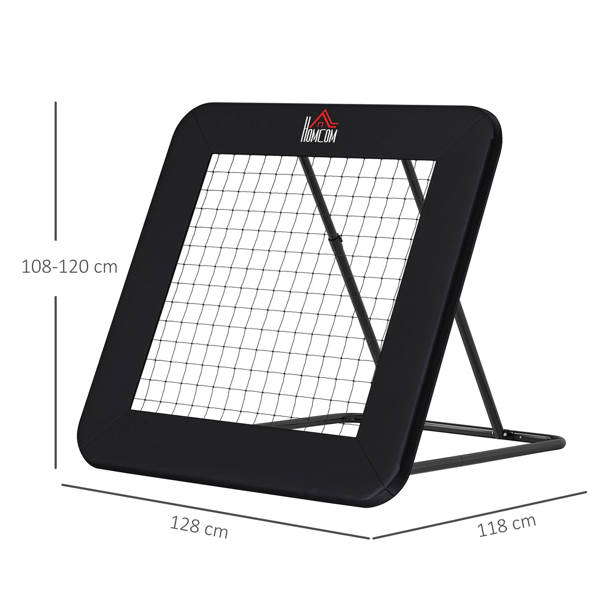 Football Goal Foldable Rebounder 5-level Adjustable Multi-sports