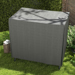 Hollywood Swing Cover 3-Seater Water-Repellent UV-Resistant 420D Oxford Fabric Dark Grey