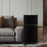 Fridge-freezer Double Door 60L Total Capacity, 86.8cm High, Premium Black