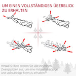 Artificial Christmas Tree 210cm Snow-Covered PVC Green/White