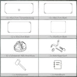 Shoe Rack, 6 Pairs, DIY Storage, Plastic White