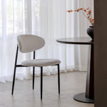 Dining Chair Samuel, Set of 4 Classic Design Metal Frame, White