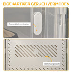 Shoe Boxes, 8-Pack Magnetic Door Plastic Storage, Transparent + White
