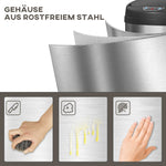 Sensor Waste Bin 30L, Soft-Close, Touchless, Stainless Steel