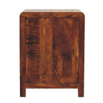 Aspen 3 Drawer Bedside, Solid Wood Brown