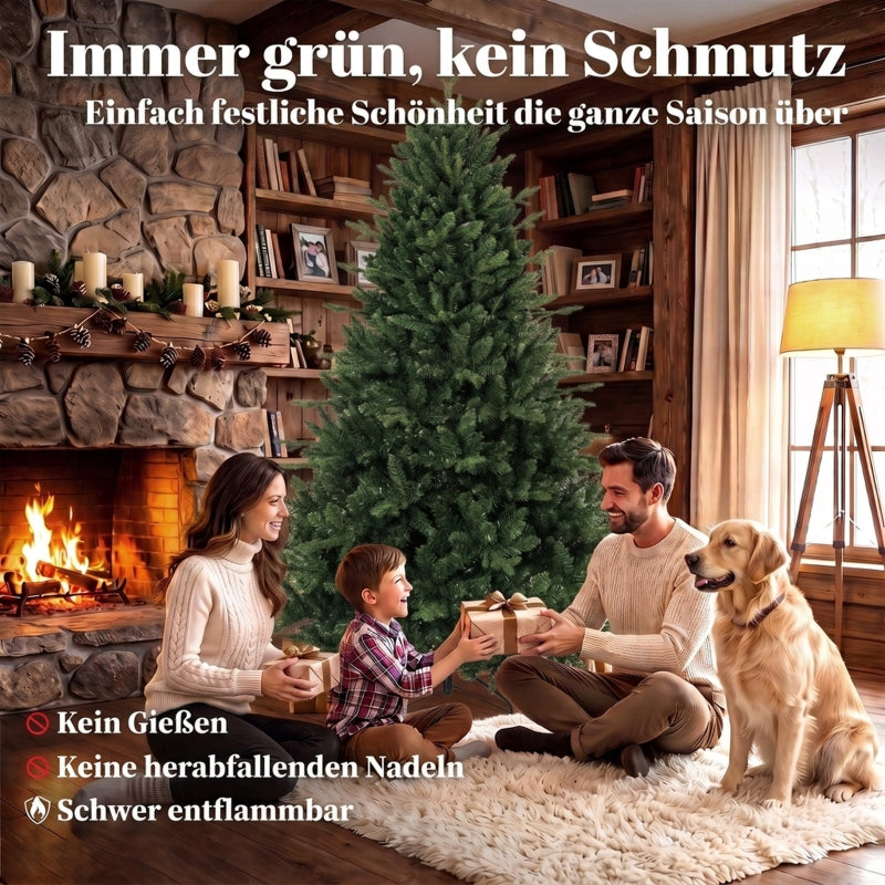 Artificial Christmas Tree 180cm with 1237 Tips - Green
