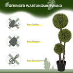 Artificial Boxwood 115 cm Decorative Plant in Pot for Home/Office Green