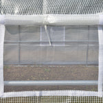Greenhouse Foil 3.97 x 3.02 x 2m UV Protection Windproof Steel White