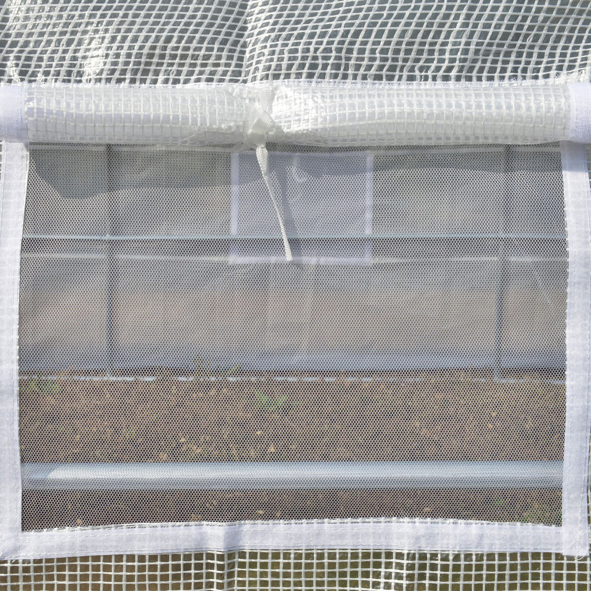 Greenhouse Foil 3.97 x 3.02 x 2m UV Protection Windproof Steel White
