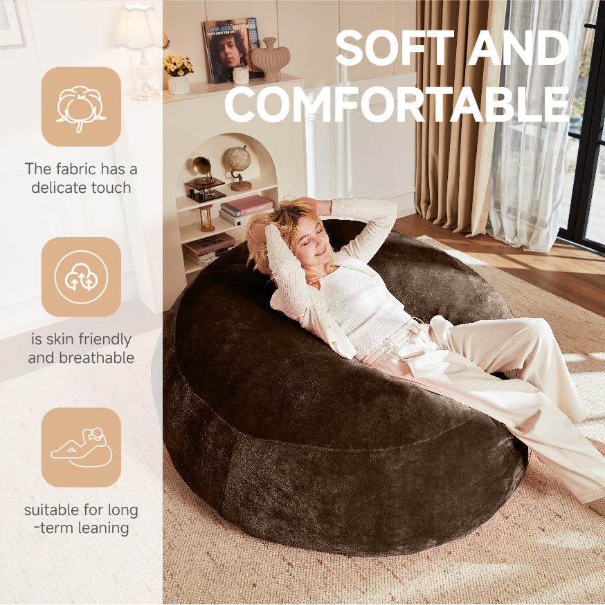 Beanbag Chair 90 Soft Comfortable Reading Sofa for Adults