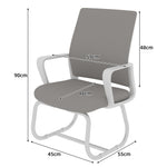 Minimalist Modern Office Chair, Soft & Comfortable, Metal Frame